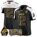 Roger Staubach Jersey #12 Navy Midshipmen Commander-in-chief's Trophy