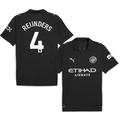 REIJNDERS #4 Manchester City 2025-26 Away Jersey – Black