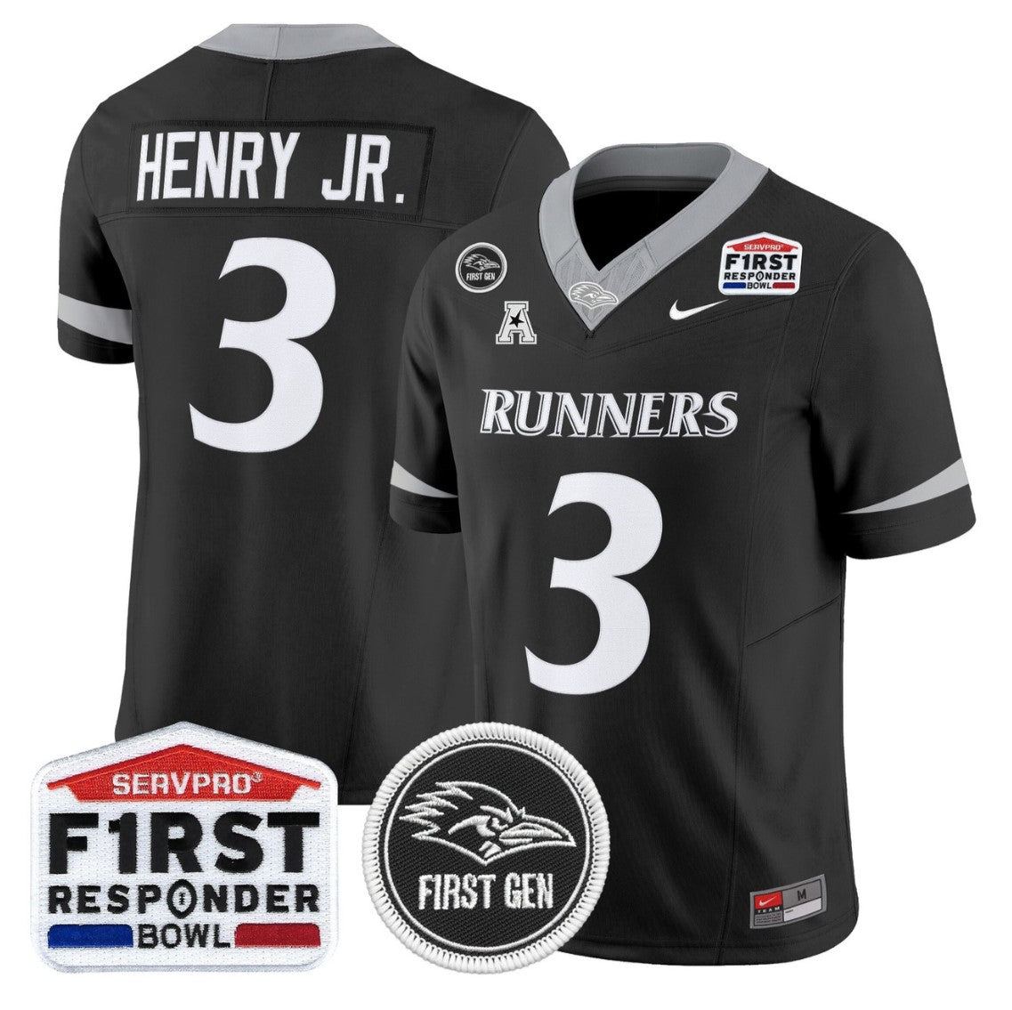 Robert Henry Jr Jersey #2 UTSA Roadrunners 2025 First Responder Bowl