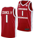 Ricky Council IV Jersey Arkansas Razorbacks College Basketball 100 Season #1