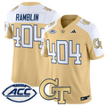Ramblin Jersey #404 Georgia Tech Yellow Jackets 2025 Vapor Stitched
