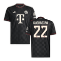 Raphael Guerreiro #22 Bayern Munich 2025-26 Third Men Jersey – Black