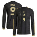 Raul Jimenez #9 Mexico National Team 2025 Third Long Sleeve Men Jersey – Black