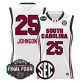 Raven Johnson Jersey #25 South Carolina 2026 Final Four Stitched White