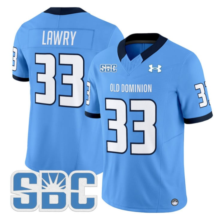 Ray Lawry Jersey #33 Old Dominion Monarchs 2025 Vapor Limited Stitched