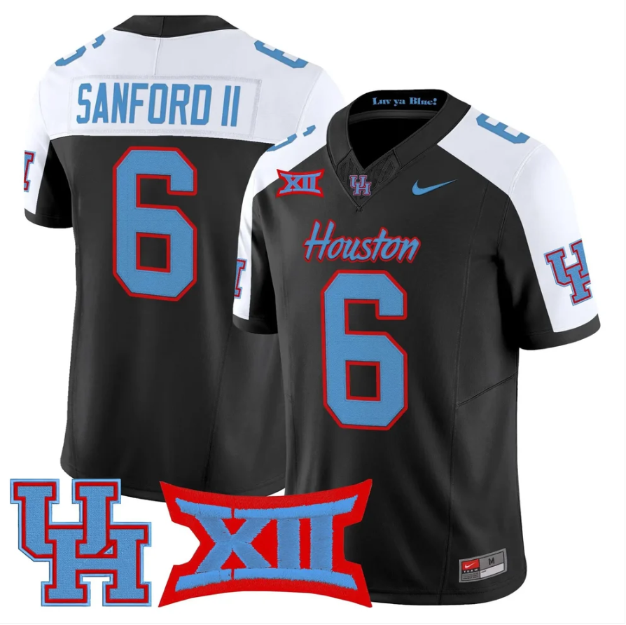 Re'Shaun Sanford II Jersey #6 Houston Cougars 2026 Limited Stitched