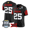 Red Raiders Jersey #25 Texas Tech Red Raiders 2025 Big 12 Championship
