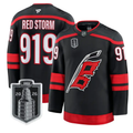 Red Storm Jersey #919 Carolina Hurricanes 2026 Stanley Cup Stitched