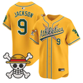 Reggie Jackson Jersey #9 Athletics One Piece Vapor Premier Stitched