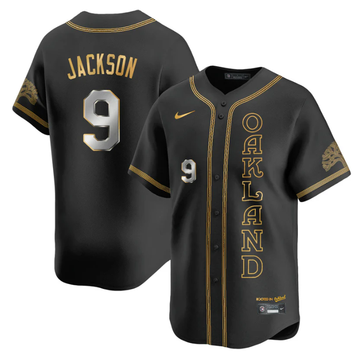 Reggie Jackson Jersey #9 Oakland Athletics City Connect Concept Stitched