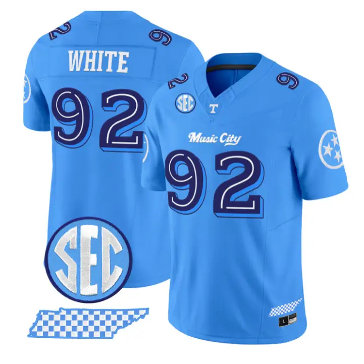 Reggie White Jersey #92 Tennessee Vols Music City Edition Stitched