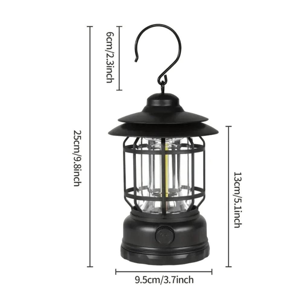 Retro Glow Camping Lantern Lamp