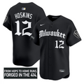 Rhys Hoskins Jersey #12 Milwaukee Brewers Gothic 414 Shadows Edition