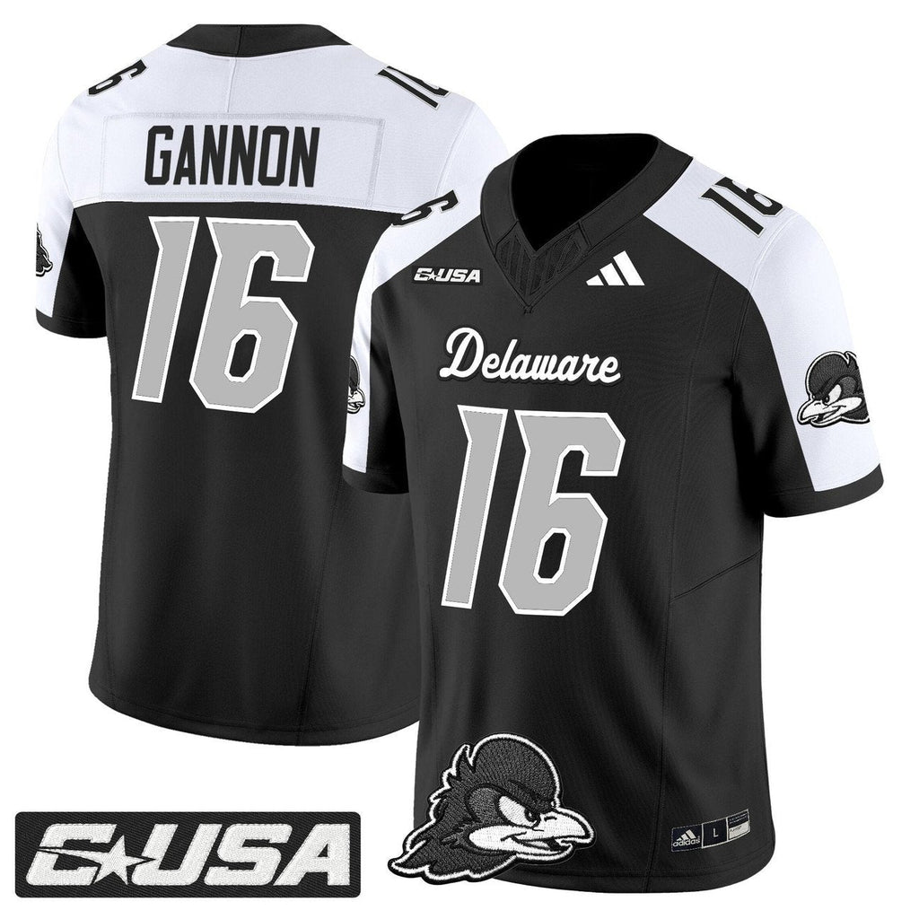 Rich Gannon Jersey #16 Delaware Blue Hens 2025 Vapor Limited Stitched