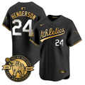 Rickey Henderson Jersey #24 Oakland Athletics 125th Anniversary Stitched