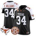 Ricky Williams Jersey #31 Texas Longhorns 2025 State Map SEC Patch