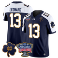 Riley Leonard Jersey #13 Notre Dame 2024 Sugar Bowl Patch Football