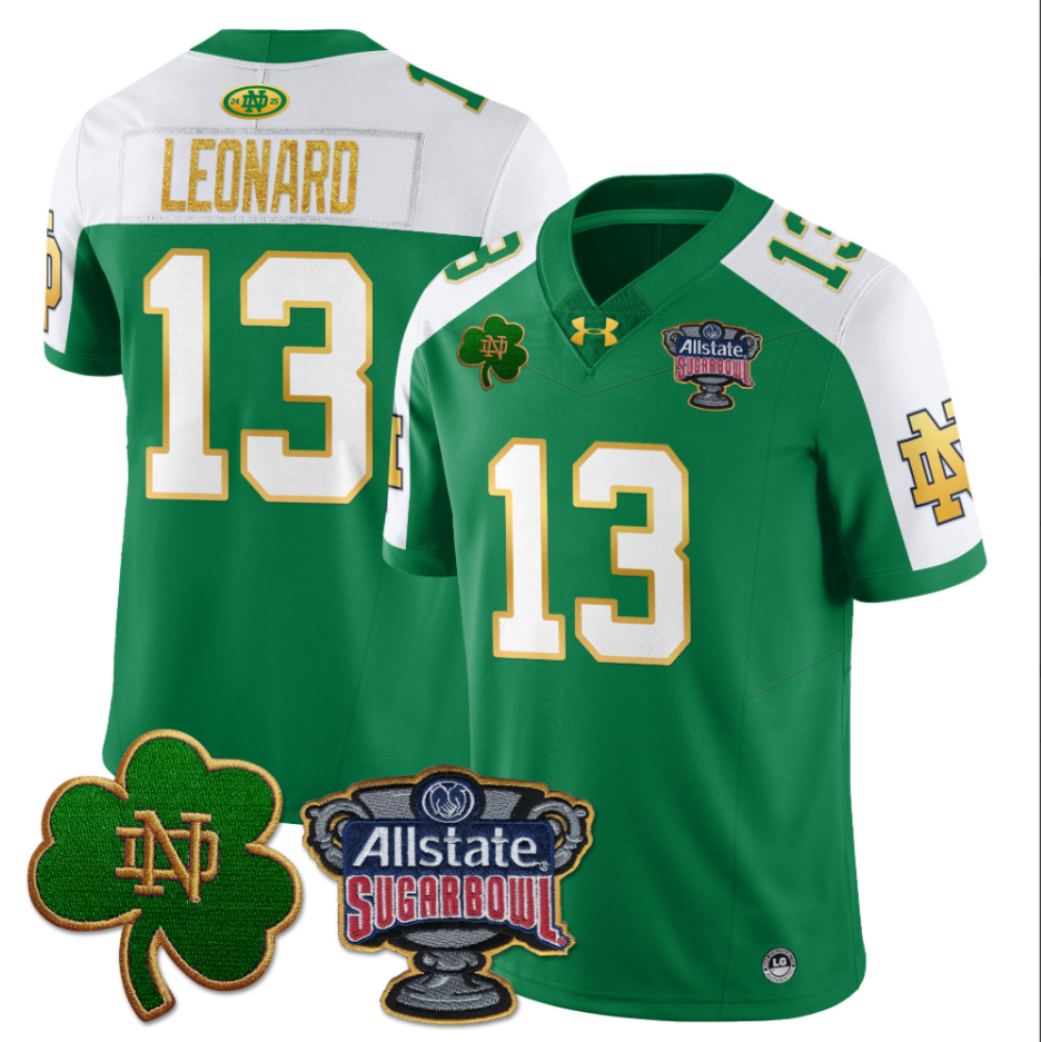 Riley Leonard Jersey #13 Notre Dame Fighting Irish Allstate Sugar Bowl