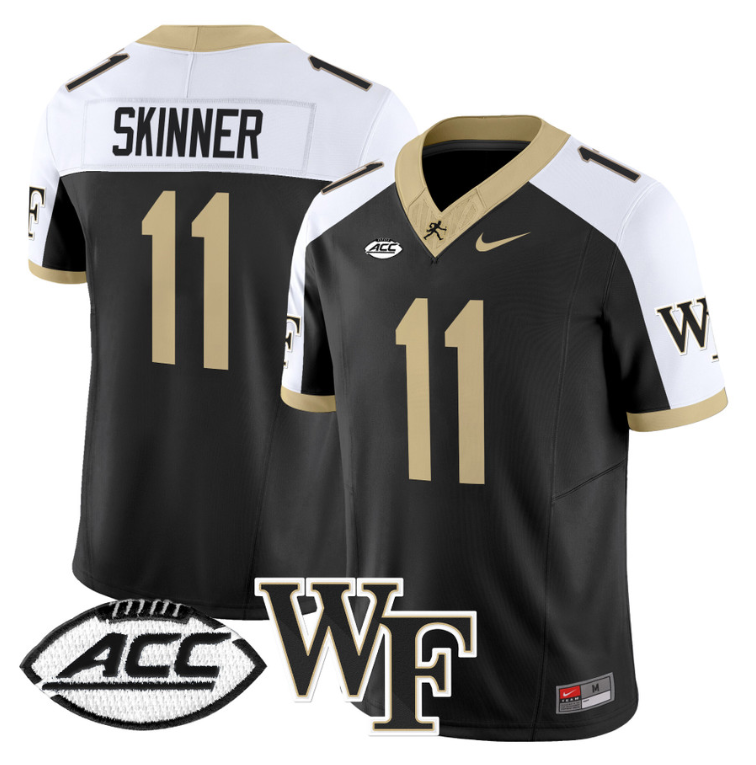 Riley Skinner Jersey #11 Wake Forest Demon Deacons 2024 Stitched