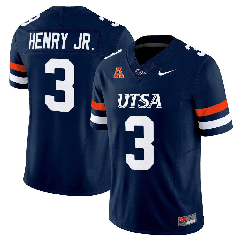 Robert Henry Jr Jersey #3 UTSA Roadrunners 2025 Vapor Limited Stitched