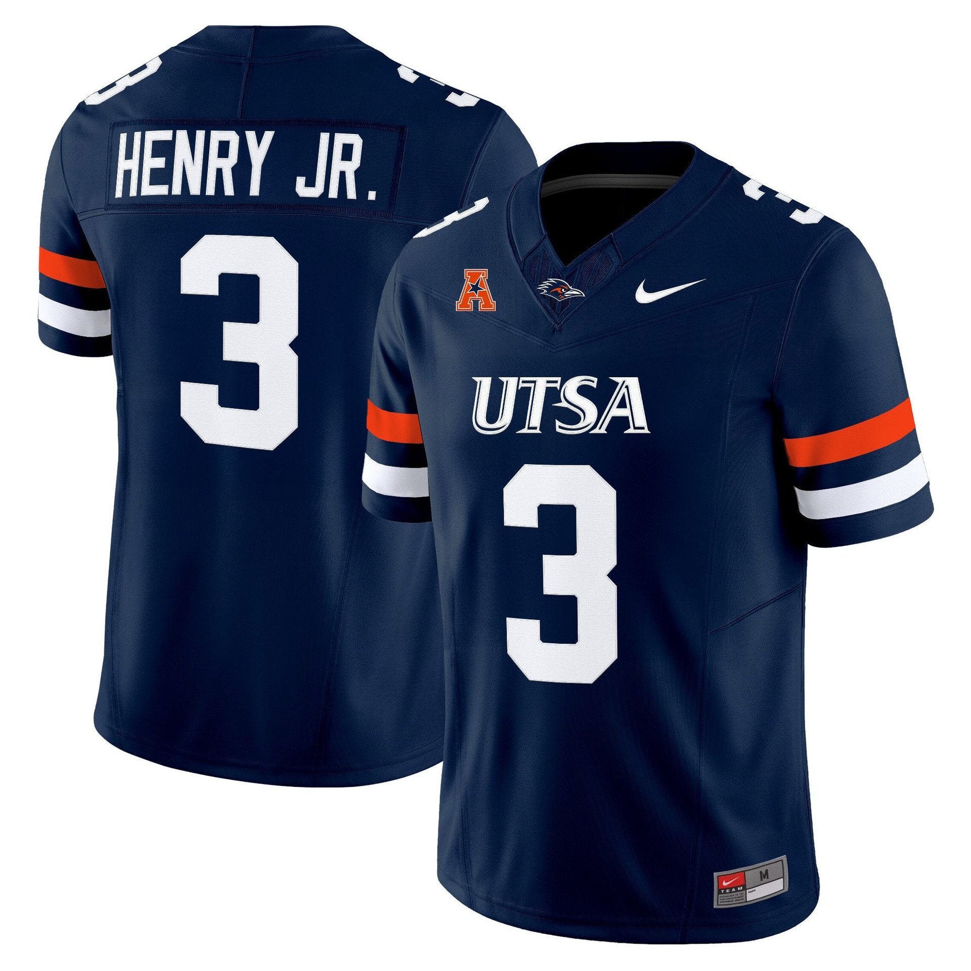 Robert Henry Jr Jersey #3 UTSA Roadrunners 2025 Vapor Limited Stitched