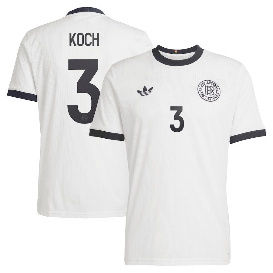 Robin Koch 3 Germany National Team 125th Anniversary Men Jersey – White