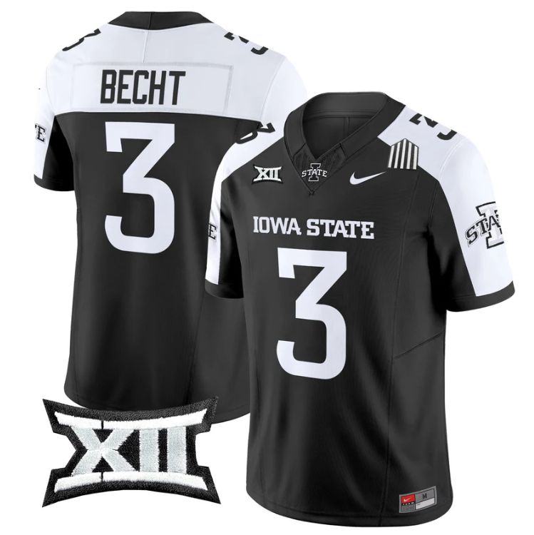 Rocco Becht Jersey #3 Iowa State Cyclones 2025 Limited Stitched