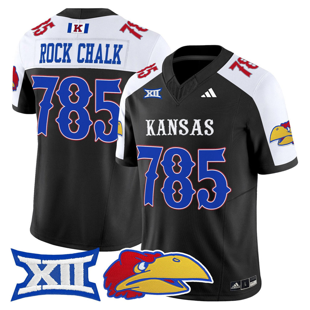 Rock Chalk Jersey #785 Kansas Jayhawks 2025 Vapor Limited Stitched