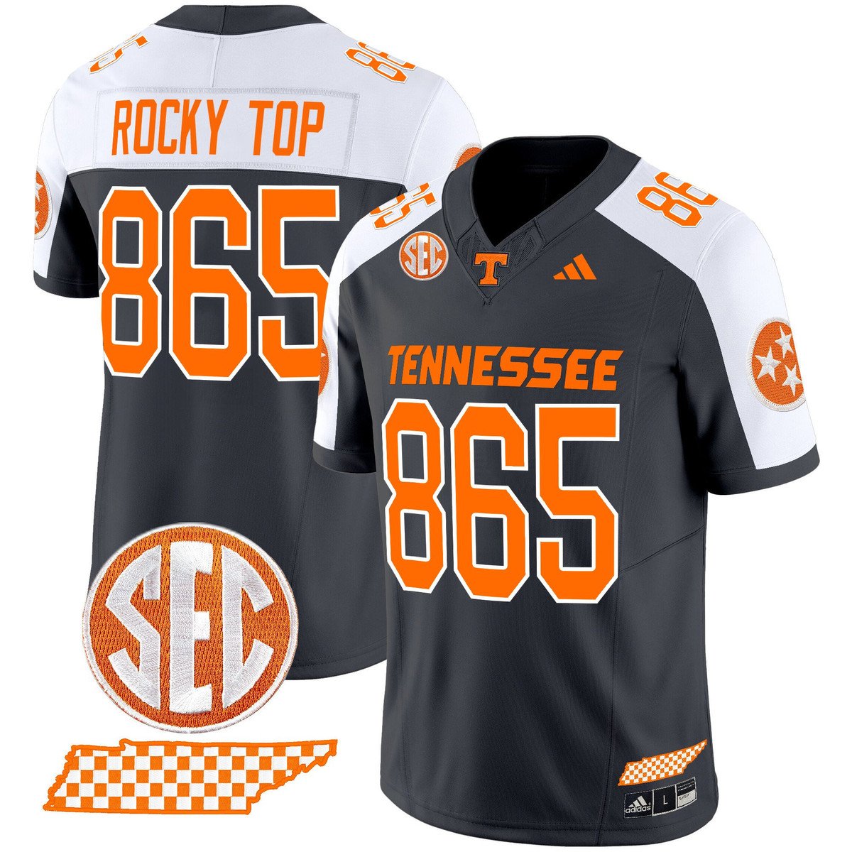 Rocky Top Jersey #865 Tennessee Vols Rebrand 2026 Checkerboard Smokey