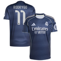 Rodrygo 11 Real Madrid 2025-26 Away Jersey – Blue
