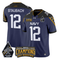Roger Staubach Jersey #12 Navy Midshipmen Jolly Rogers 2025 Trophy Navy