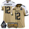 Roger Staubach Jersey #12 Navy Midshipmen 2024 Jolly Rogers Champions