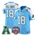 Roll Wave Jersey #18 Tulane Green Wave 2025 AAC Championship Stitched