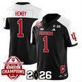 Roman Hemby Jersey #1 Indiana Hoosiers 2025 National Champions V2 Stitched