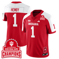Roman Hemby Jersey #1 Indiana Hoosiers 2026 Rose Bowl Game Champions Patch Stitched