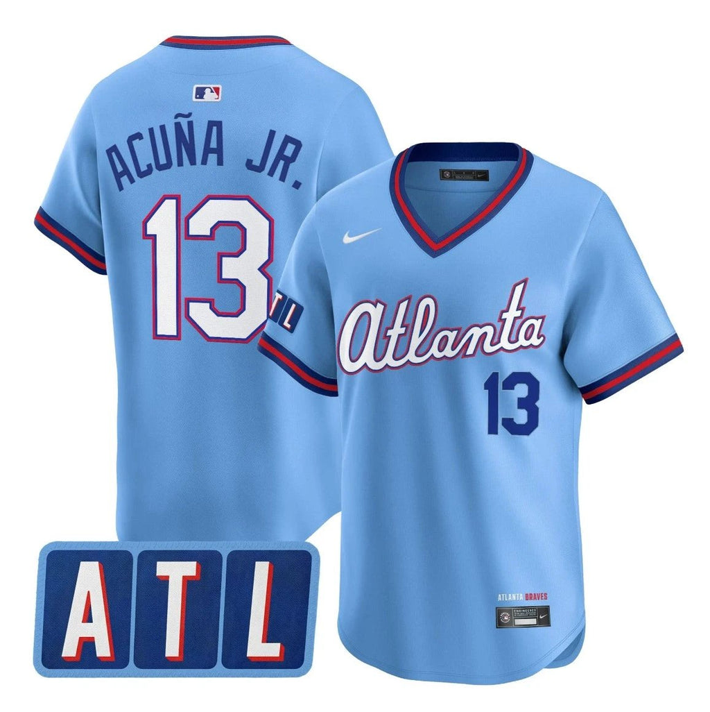Ronald Acuna Jr Jersey #13 Atlanta Braves 2026 City Connect Premier Stitched