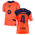 Ronald Araujo 4 Barcelona 2025-26 Third Match Jersey – Orange