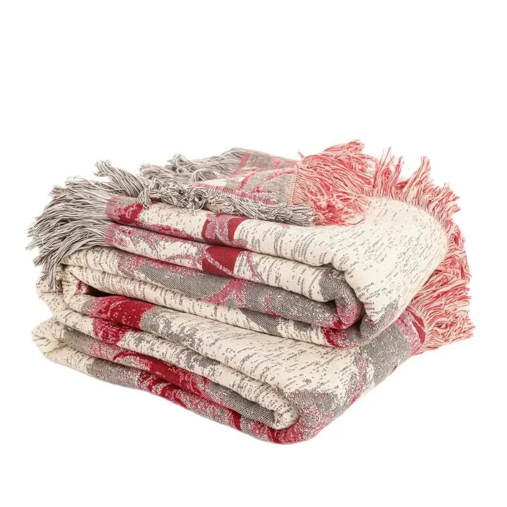 Rosewood Grace Throw Cotton Blanket