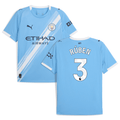Ruben Dias 3 Manchester City 2025-26 Home Men Jersey – Sky Blue