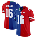 Russell Wilson Jersey Seahawks #16 Wisconsin Badgers Split Vapor Football