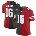 Russell Wilson Jersey Steelers #16 Wisconsin Badgers Split Vapor Football