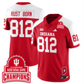 Rust Born Jersey #812 Indiana Hoosiers 2026 Rose Bowl Game Champions Patch Stitched