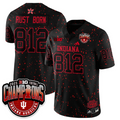 Rust Born Jersey #812 Indiana Hoosiers Stranger Things Big 10 Champions Stitched