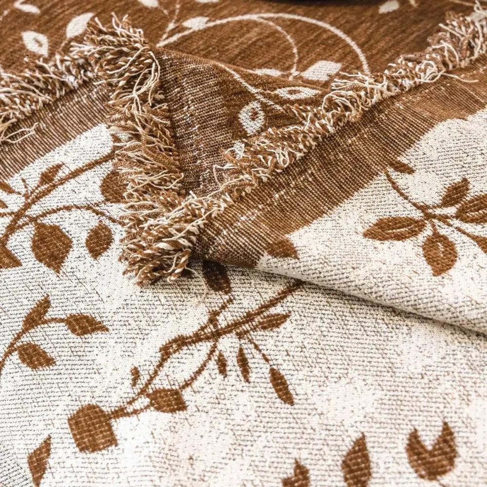 Rustic Blossom Ivory Floral Sofa Cover