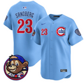 Ryne Sandberg Jersey #23 Chicago Cubs Clark Patch Vapor Premier Limited Stitched