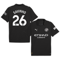 SAVINHO #26 Manchester City 2025-26 Away Jersey – Black