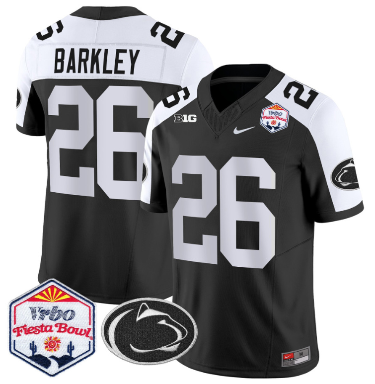 Saquon Barkley Jersey #26 Penn State 2024 Fiesta Bowl Patch
