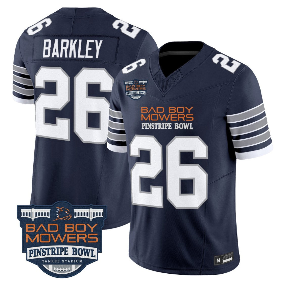 Saquon Barkley Jersey #26 Penn State 2025 Pinstripe Bowl Vapor Stitched