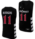 Sam Rodgers Jersey #11 Cincinnati Bearcats College Basketball Replica 2023-24 Black