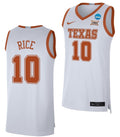 Sir'Jabari Rice Jersey Texas Longhorns College Basketball 2023 NCAA March Madness White #12